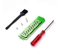 Couvercle de dissipateur thermique SSD, 1 solution de refroidissement en alliage d'aluminium pour SSD M.2, dissipation efficace de la chaleur, design compact pour les joueurs (vert)