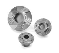 Couvercle De Distribution De Moteur Kit De Boulons Et Bouchons De Filtre À Huile Pour Distribution De Moteur De Moto Pour KA&WASAKI KX450F 2009-2018(Grey)