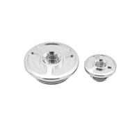 Couvercle De Distribution De Moteur Pour XR250 Pour BAJA Pour MOTARD 1995-2007 Bouchons De Filtre À Huile Pour Distribution De Moteur De Moto(Argent)