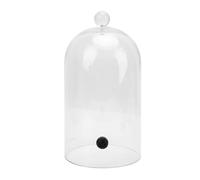 Couvercle de dôme de cloche à fumer compatible avec le générateur de fumée, couvercle de dôme de fumoir à cocktail transparent en acrylique pour aliments et boissons, 24 cm (33 cm)