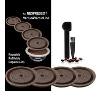 Couvercle de dosette réutilisable Nespresso Vertuo Dosettes Nespresso rechargeables Housse en silicone réutilisable pour Nespresso Vertuoline & Vertuo 1pc lid