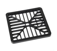 Couvercle De Drain Carré 150mm Plastique pour robuste Barrière Débris | Convient aux drains de 150x150mm design plat s'adapte aux patios allées et jardins