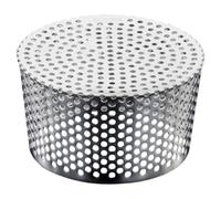 Couvercle de Drain de Dôme en Acier Inoxydable, Grille | Maille Respirante, Charnière Intégrée, Installation Facile, pour Gouttière de Toit et Zones de Jardin
