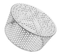 Couvercle de Drain de Plancher Argenté en Dôme Acier Inoxydable | Grille à Charnière, Filtre Respirant à Mailles, pour Tuyaux D’évacuation et Zones de Drainage
