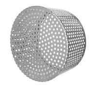 Couvercle de Drain de Plancher Dôme 180mm en Acier Inoxydable | Grille Articulée à Maille Respirante, Filtre D’évent Argenté, Usage Extérieur pour Cour et Allée