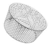 Couvercle de Drain de Sol Dôme Rond, en Acier Inoxydable | Grille à Charnière, Maille Respirante, Écoulement, pour Drains Extérieurs et Entretien Réduit