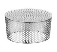 Couvercle de Drain en Dôme Inox 180mm, Filtre pour Gouttières | Maille Ronde Argentée, Installation sans Outil, Nettoyage Facile, Évacuation D’eau Extérieure, Protège des Nuisibles