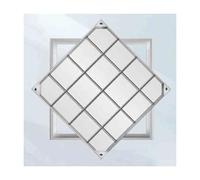 Couvercle de Drain extérieur, Couvercle et Cadre de Regard encastré, Couvercle de Chambre carré pour Jardins, Routes et pelouses (70 x 70 x 5 cm)