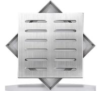 Couvercle De Drain Métallique Carré pour Extérieur, Kit De Protection De Drain, Couvercle De Canal De Drainage pour Empêcher Les Feuilles De S'accumuler, Place(30x30x2cm)