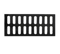 Couvercle de Drain Robuste en Fonte 30 x 50 cm (12 x 20 po), épaisseur 3 cm. Drainage Efficace. Empêche l'obstruction par Les débris. Couvercle de Regard de Visite extérieur.