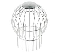 Couvercle de drainage en acier inoxydable avec maille anti-blocage pour gouttières de toit pour réduire l'accumulation de débris et un débit d'eau fluide (160 mm)