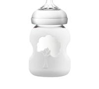 Couvercle De En Silicone - Protection De La Non Glissante Bébé | De En Verre Isolée De Lait | Couvercle De Biberon Peuple En Verre Naturel Compatible,