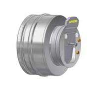 Couvercle de fermeture avec régulateur de tirage pour raccord tee - double paroi - Schiedel ICS 130 mm