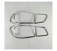 Couvercle De Feu Arrière Couvercle Feu Arrière Chromé ABS, Garniture Protection Décoration Feu Arrière Lunette Pour VW Pour Tiguan 2007 - 2016 MK1 SUV Protège-Feux Arrière(2007-2012)