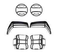 Couvercle De Feu Arrière Couvercle Phare À Sourcils Roue Avant, Garniture Protection Feu Arrière LED Pour Jeep Pour Wrangler JL Pour Gladiator JT 2018 - 2023 Cache Feu Arrière