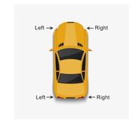 Couvercle De Feu Arrière En Compatible pour Plexiglas, Compatible Avec Jaguar XJ XJL 2010 - 2019, Abat-jour Transparent(Left)