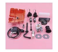 Couvercle de Filtre à air avec Base et Bobine d'allumage, kit de carburateur for tronçonneuse MS250 MS230 MS210 11231401902 1123 358 7701 Bouchon d'huile