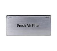 Couvercle de filtre à air de rechange pour réfrigérateur modèles LG LRFDS3006D LRFXC2416S SRFVC2416S, boîtier en plastique ABS 195 x 89 x 20 mm, design blanc ou argenté (bordure argentée)