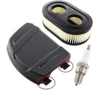 Couvercle de filtre à air pour moteurs de tondeuse à gazon Briggs & Stratton 625E 625EXi 650EXi 675EXi 675IS 103M 104M Remplace 594106 798452 avec bougie d'allumage BS-OHV RC12YC