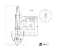 Couvercle de filtre à huile 196195 FEBI BILSTEIN pour BMW FORD