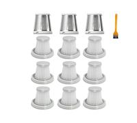 Couvercle de filtre, compatible avec Xiaomi, compatible avec Mijia, aspirateur portable SSXCQ01XY H13, accessoires de rechange for mini aspirateur de voiture et maison(12PCS)