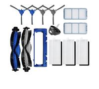 Couvercle de filtre de brosse de bord de brosse principale d'aspirateur, les pièces rechange d'aspirateur Compatible avec eufy, robot de balayage 11S/15C/30C/25C, accessoires d'aspirateur, pièces