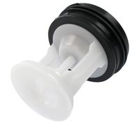 Couvercle de filtre de pompe de vidange de machine à laver, pièce de rechange compatible avec Bauknecht, Whirlpool, Indesit, 481248058385 / C00312342
