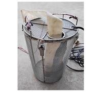 Couvercle de filtre de pompe en acier inoxydable, protection anti-colmatage for pompe de puisard, maille extérieure de 1 mm for fosses septiques et fermes(9.8x19.7in/25x50cm)