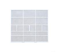 Couvercle de filtre pour climatiseur domestique compatible avec les unités murales, conçu pour réduire l'accumulation de poussière et soutenir un fonctionnement efficace de la climatisation (31,9 x