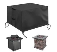 Couvercle de Fosse à feu étanche UV résistant à l'Oxford Couvercle de Fosse feu rectangulaire avec poignée pour extérieur 39.4x22x25.2 Pouces,