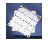 Couvercle de fosse septique invisible et cadre 50 x 50 cm Couvercle d'inspection de drainage pour trottoirs de jardin et patios Panneau d'accès extérieur durable robuste 49,8 x 49,8 cm