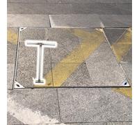 Couvercle de fosse septique robuste en acier inoxydable - Design encastré pour une étanchéité sécurisée, parfait pour le nettoyage des eaux usées de sous-sol et une utilisation en extérieur