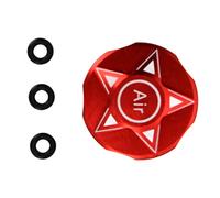 Couvercle de Fourche Avant de vélo de Montagne, Couvercle de Protection de Valve de Fourche de Suspension en Alliage d'aluminium pour vélo de Route de Montagne (Rouge)