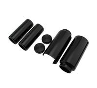 Couvercle de fourche complet supérieur et inférieur de moto, 6 pièces/ensemble, for Harley, Softail M8, STREET BOB, FXBB, FXBBS 2018, 2019, 2020, 2021, 2022, 2023(Black)