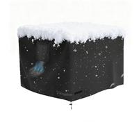 Couvercle de foyer - Bouclier lourd imperméable de 30 pouces pour la protection contre les intempéries, conception résistante aux UV avec fonction résistante à la larme, couvercles de table pour le ca