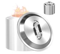 Couvercle de foyer pour poêle solo, 49,5 cm, en acier inoxydable 304 de qualité supérieure avec poignée résistante à la chaleur, accessoire de table polyvalent, accessoires de combustion du bois et