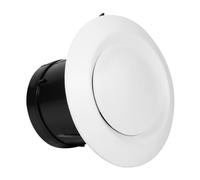 Couvercle de Gaine, évent d'air Rond Anémostat Ventilation Couvercle de Tuyau de Gaine d'extraction Diffuseur de Ventilation Diffuseur de Plafond Valve d'alimentation en air (75mm)