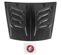 Couvercle de Garniture de Ventilation de Capot, améliore Le Refroidissement du Moteur, réduit la résistance au Vent, Anti-Rayures, Universel, adapté pour la série 1 E90 E91 (Style Fibre de Carbone)