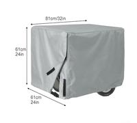 Couvercle de générateur avec protection étanche pour modèles 5500 15 000 W, ourlet élastique et sangle inférieure pour un maintien sûr par temps venteux (81,3 x 61 x 61 cm)