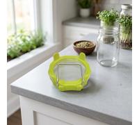 Couvercle de germination pour bocaux à large ouverture en acier inoxydable 316 et couvercle en maille ABS facile à nettoyer pour cultiver des micropousses de brocoli, de luzerne, 9,5 x 3,5 cm (vert 1)