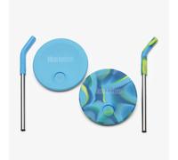 Couvercle de gobelet enfant Klean Kanteen Straw (x2) Bleu TU