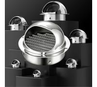 Couvercle De Grille D'aération À Persiennes, Couvercle D'aération Épais | Aucune Consommation, Résistant À La Pluie, Grille À Persiennes Intégrée À 45°, Surface Brillante(250 mm/9.8 in)