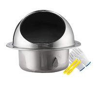 Couvercle de grille d'aération circulaire, Conduit de ventilation mural avec hotte et moustiquaire, plusieurs tailles(5.9In-150Mm)