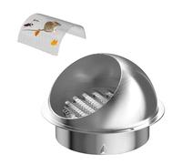 Couvercle de grille d'aération circulaire, Grille d'aération avec grille for sortie de ventilation, sèche-linge, mur et ventilateur d'extraction (50-300 mm)(4.7Inch - 120Mm)