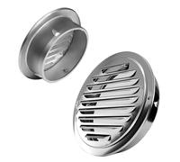 Couvercle de grille d'aération circulaire, Grille d'aération plate avec grille rabattable et grille en maille, plusieurs tailles(160Mm - 6.3In)