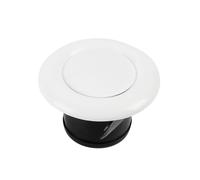 Couvercle de grille d'aération circulaire, mini conduit en plastique ABS, couvercle de ventilation blanc, évent mural rond pour usage domestique, extérieur, intérieur (125mm Disque)