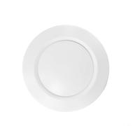 Couvercle de grille d'aération de plafond rond réglable pour ventilateurs d'échappement de salle de bain et cuisine - Diffuseur de soffite en plastique ABS avec fermeture à disque rotatif, W (ø 100 mm