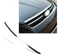 Couvercle de grille de capot de pare-chocs avant, ABS noir brillant en acier inoxydable Chrome Insert Grille supérieure pour Ford Kuga Escape 2013-2016 accessoires de style de voiture