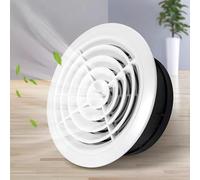 Couvercle de Grille de ventilation à gaz rond réglable, 1 pièce, 75/100/125/150mm, ventilation d'échappement for cuisine, salle de bain et bureau(150mm)