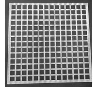 Couvercle de grille de vidange de rechange carré de 1 cm pour trou de filtre de sol, couvercle de vidange de douche carré (13 x 13 cm)